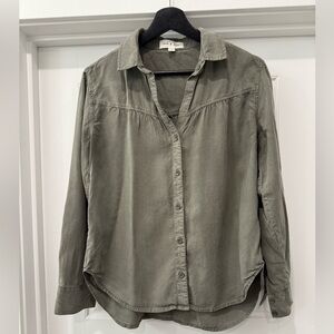 Anthropology Cloth & Stone Sage Green Shirt Sz s